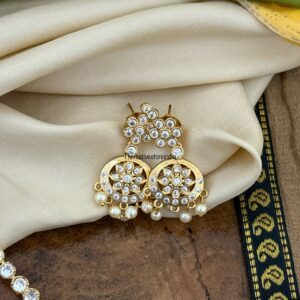 Classic gold look alike Attigai set - All white