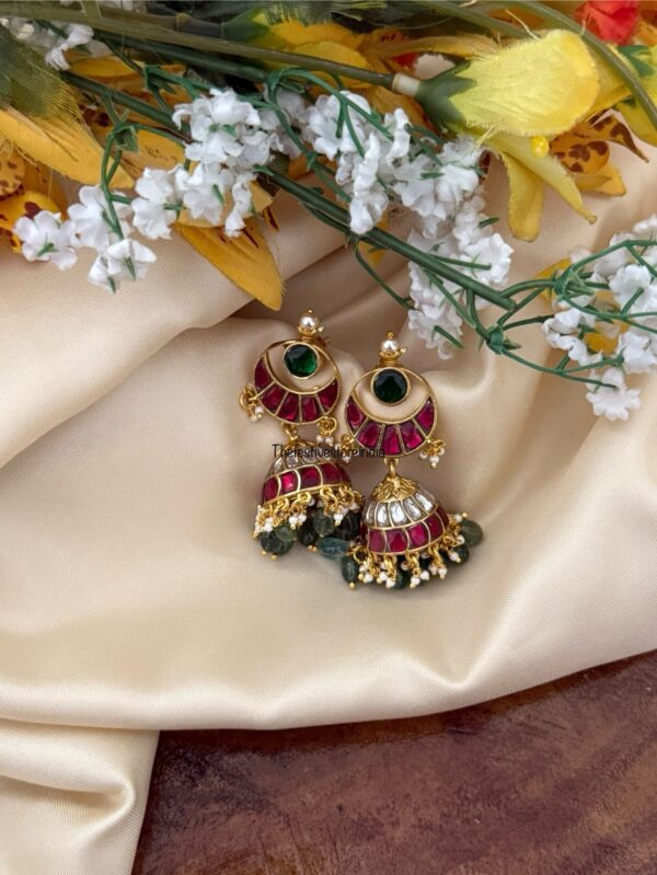 Screwback chand Jadau jhumkas | Bridal | Bridesmaid