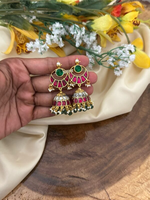 Screwback chand Jadau jhumkas | Bridal | Bridesmaid