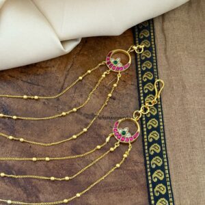 Jadau unique 3 layer Maati | Earchain | Champasaralu