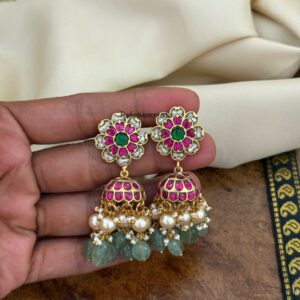 Jadau classic bridal jhumkas - Screwback | Bridal | Bridesmaid