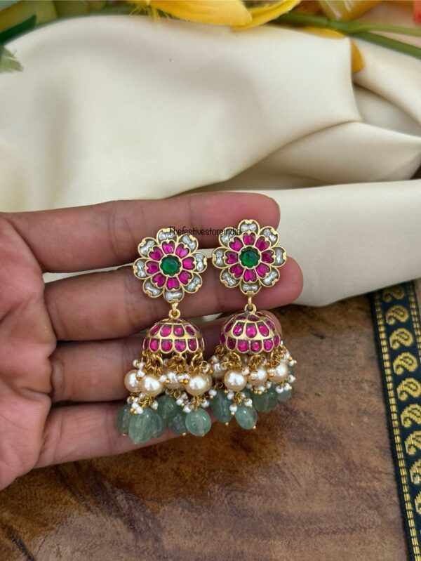 Jadau classic bridal jhumkas - Screwback | Bridal | Bridesmaid