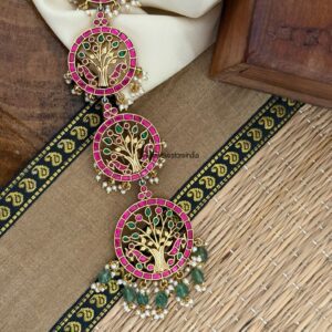 Jadau 32cms Bridal jade bangaara