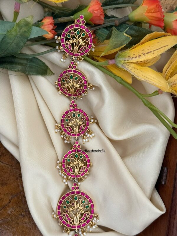 Jadau 32cms Bridal jade bangaara