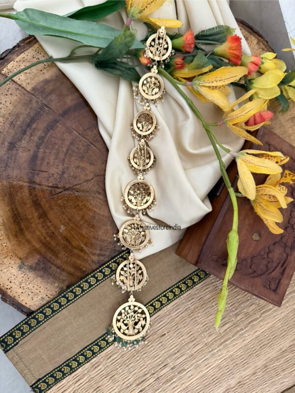 Jadau 32cms Bridal jade bangaara