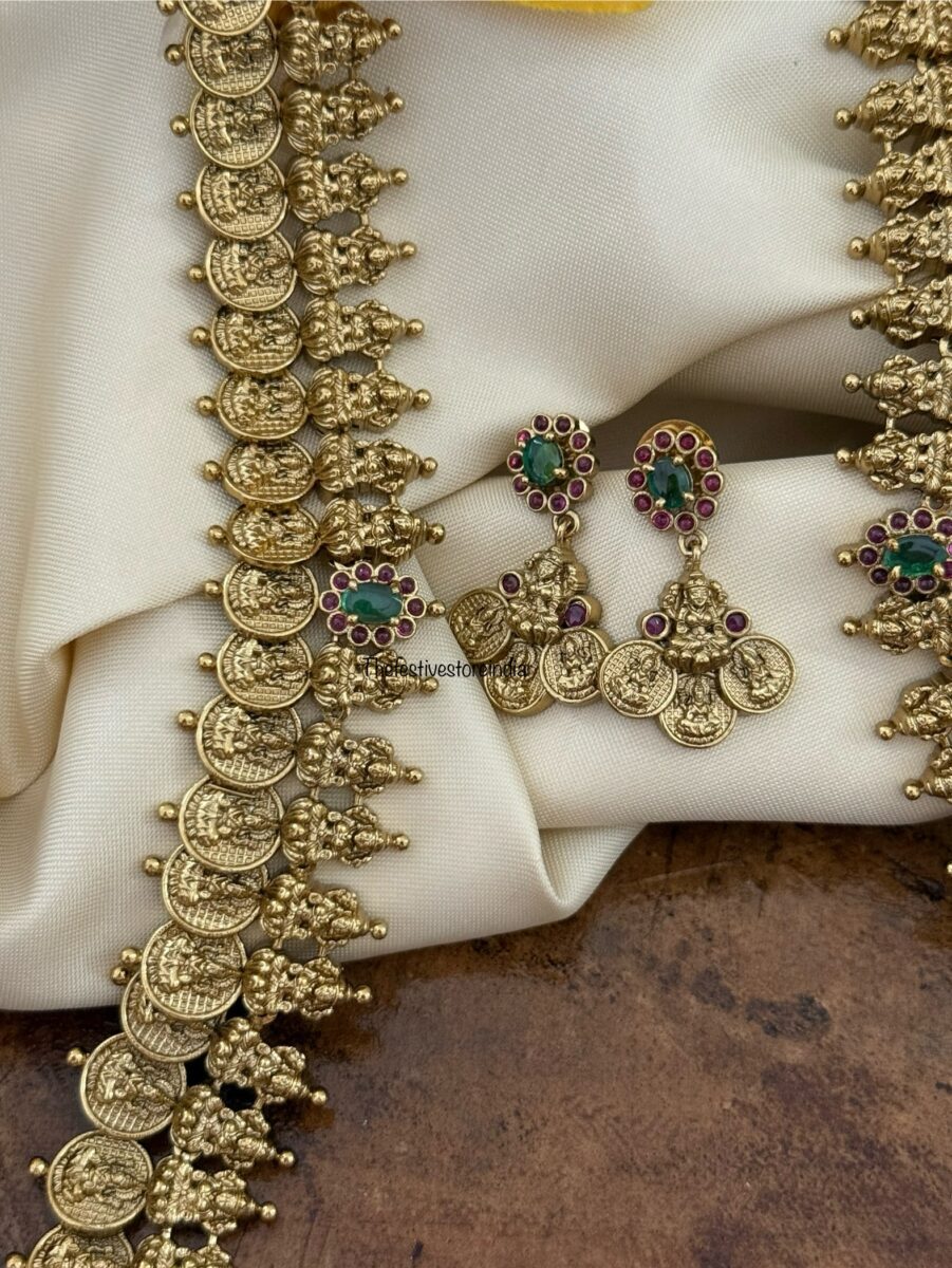 Lakshmi Kaasu haaram set | Long chain | Bridal