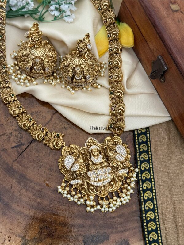 Exclusive Nakshi Lakshmi Bridal haaram set | Long chain