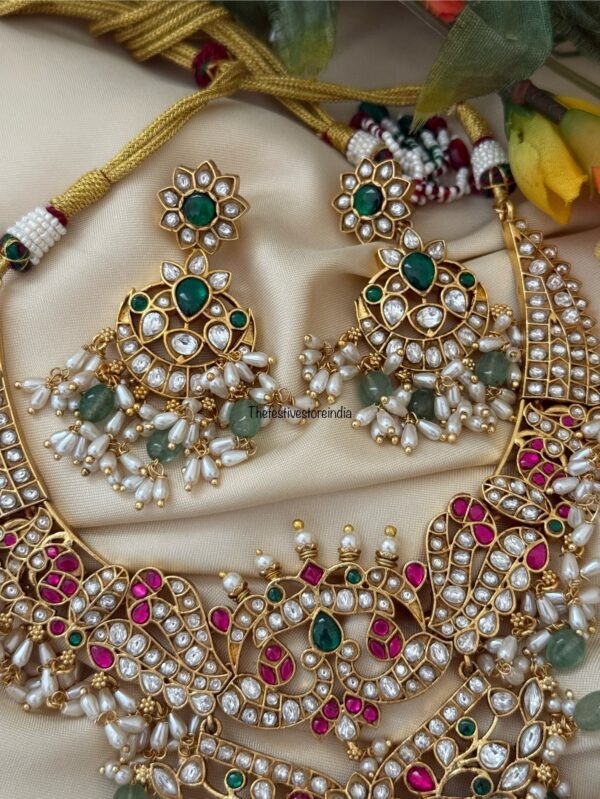 Jadau Bridal non idol necklace set