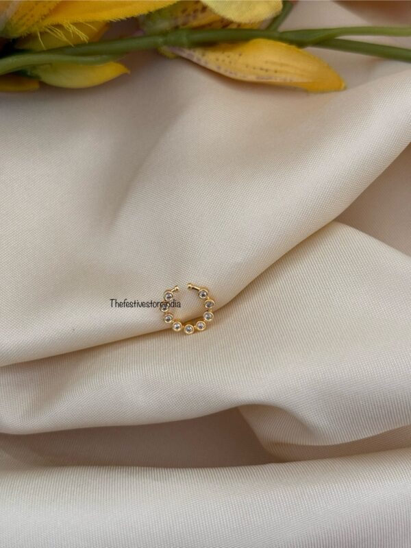 White stone Septum ring