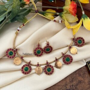 Kemp bottu kaasu necklace set