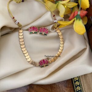 Budgeted kaasu lotus necklace set