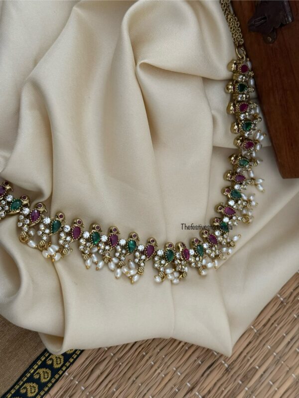 Multi color stones bird Hipchain | Waist chain