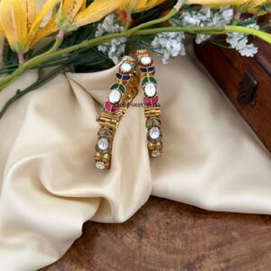 Jadau multicolor openable kada - Set of 2