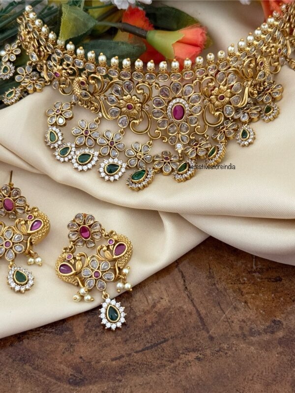 Bridal choker set with drops