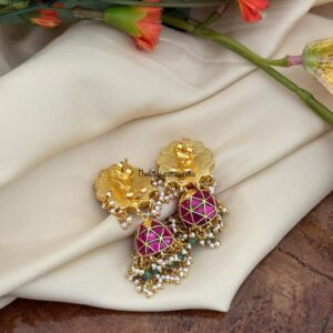 Bridal Jadau Jhumkas | earrings (screwback)
