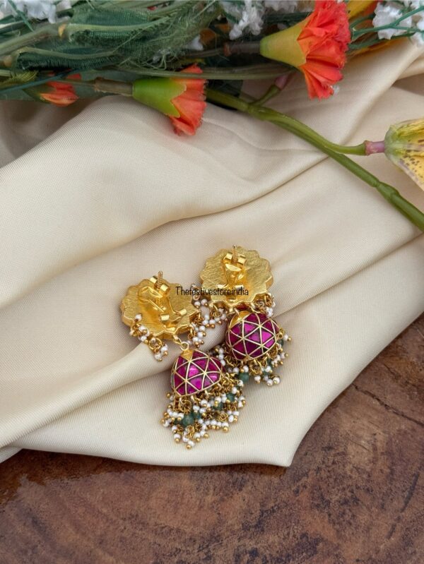 Bridal Jadau Jhumkas | earrings (screwback)