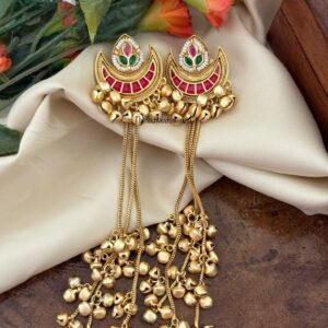 Kashmiri Chaand 14cms earrings