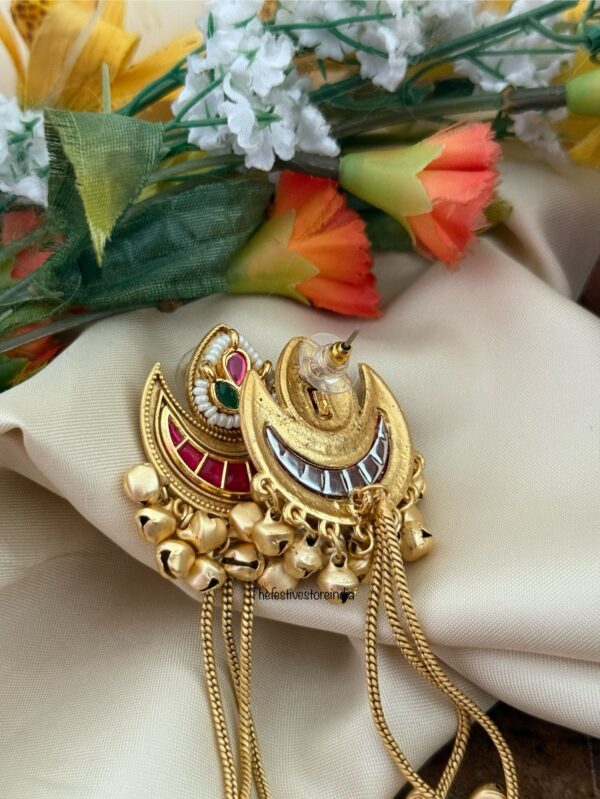 Kashmiri Chaand 14cms earrings