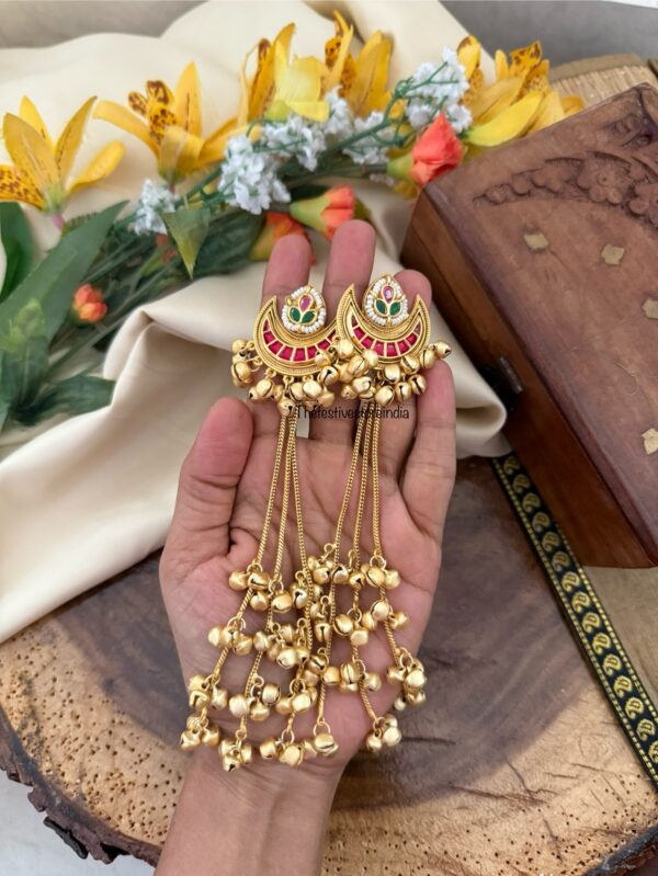 Kashmiri Chaand 14cms earrings