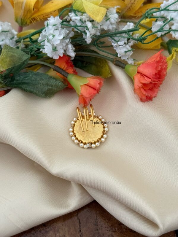 Jadau kundan round Hairpin - Single unit