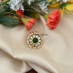 Jadau kundan round Hairpin - Single unit