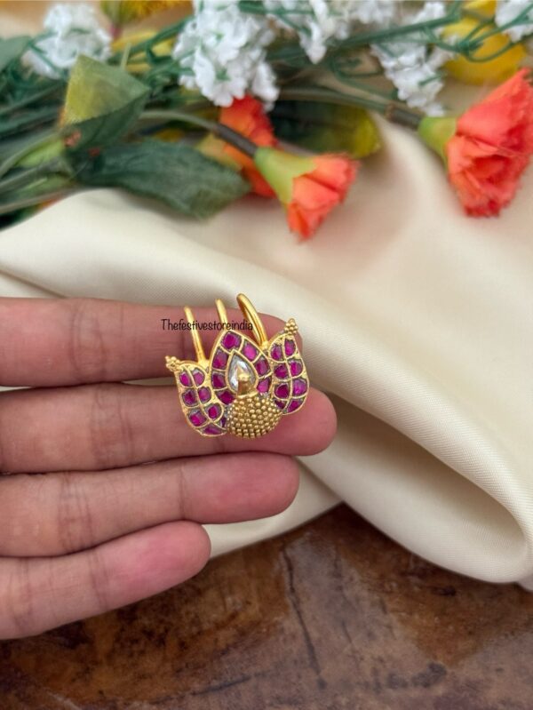 Jadau kundan Navilu Hairpin - Single unit