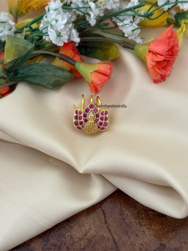 Jadau kundan Navilu Hairpin - Single unit