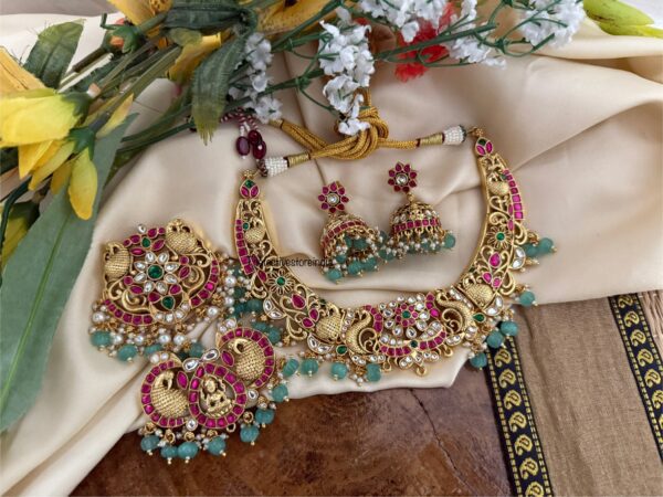 Jadau 2 IN 1 Bridal necklace set | Bride