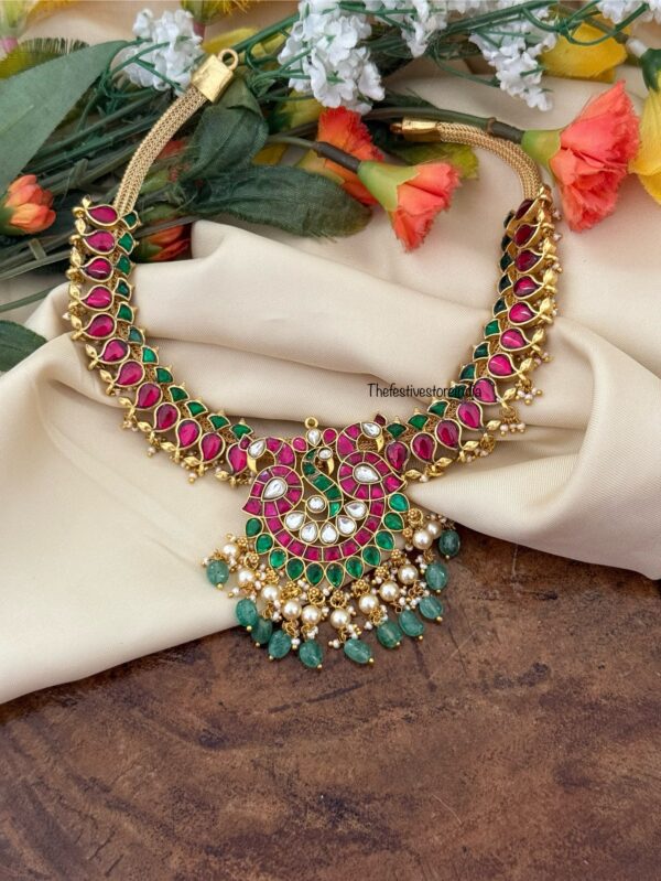 Kemp Navilu Jadau necklace | Bride | Brass