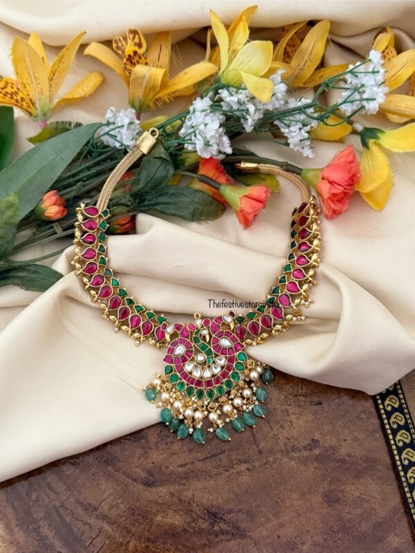 Kemp Navilu Jadau necklace | Bride | Brass