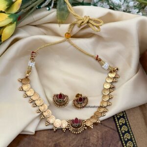 Budgeted Lotus kaasu necklace set