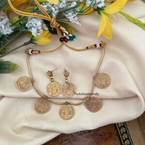 Radha Krishna Kaasu necklace set