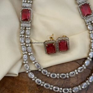 Victorian 2 layer mopp chain set - Ruby / Red
