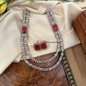 Victorian 2 layer mopp chain set - Ruby / Red