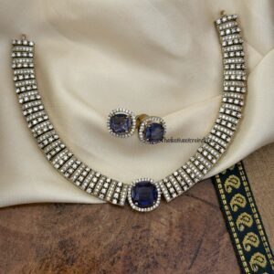 Victorian classic kanti set - Amethyst / Purple stone