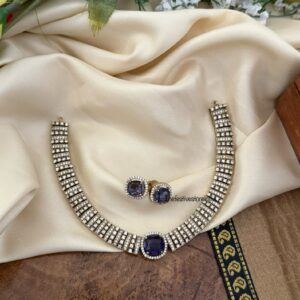 Victorian classic kanti set - Amethyst / Purple stone