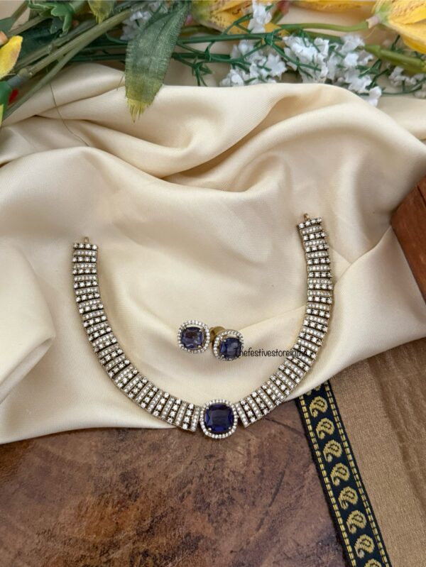 Victorian classic kanti set - Amethyst / Purple stone