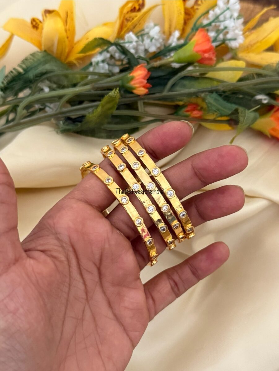 Gold look alike bangles - Set of 4