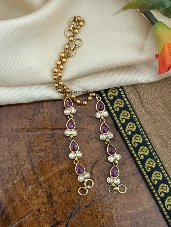 Antique maatil | Bridal | Bridesmaid | Champasaralu - Goes around the ear