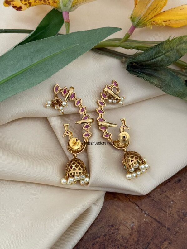 Navilu earcuff | Bridal | Bridesmaid | Peacock