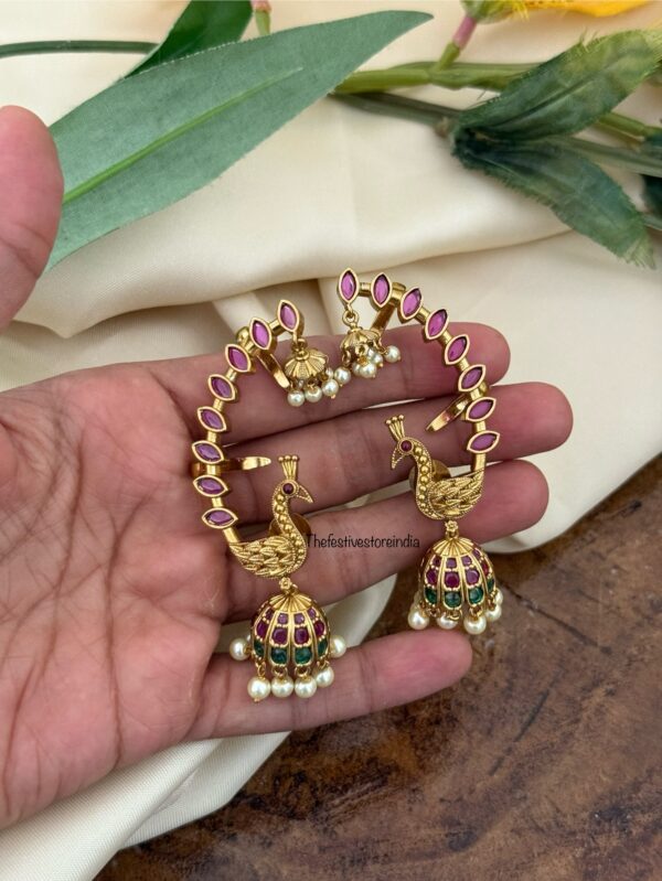 Navilu earcuff | Bridal | Bridesmaid | Peacock