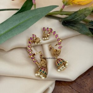 Navilu earcuff | Bridal | Bridesmaid | Peacock