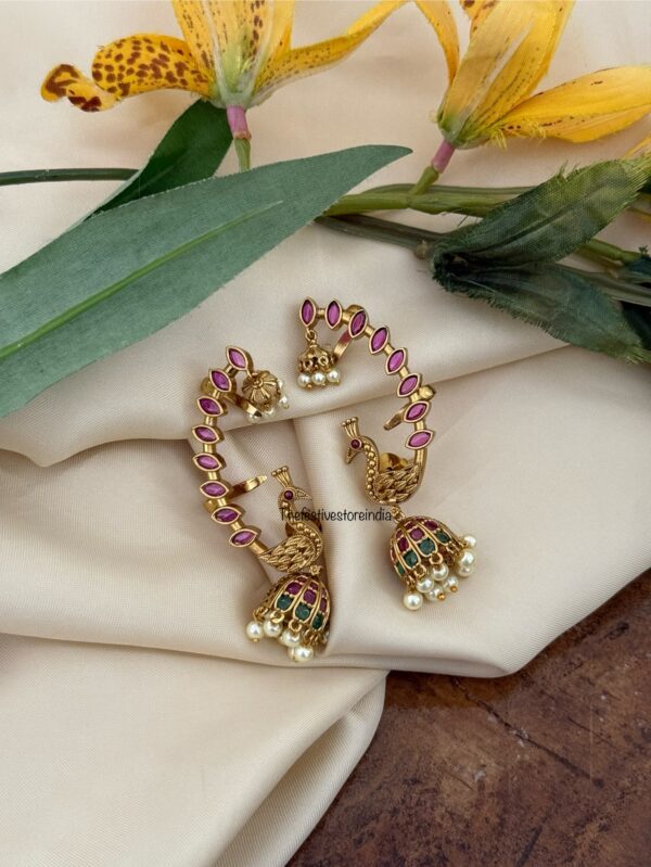 Navilu earcuff | Bridal | Bridesmaid | Peacock