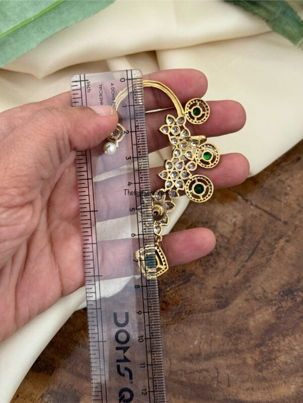 Unique earcuff with Purple drops | Bridal | Bridesmaid