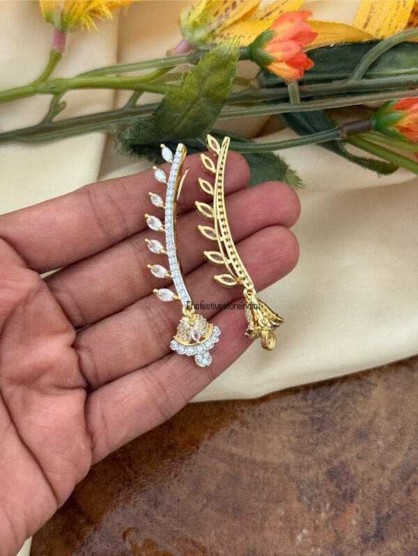 Minimalist AD jhumka earcuff 1