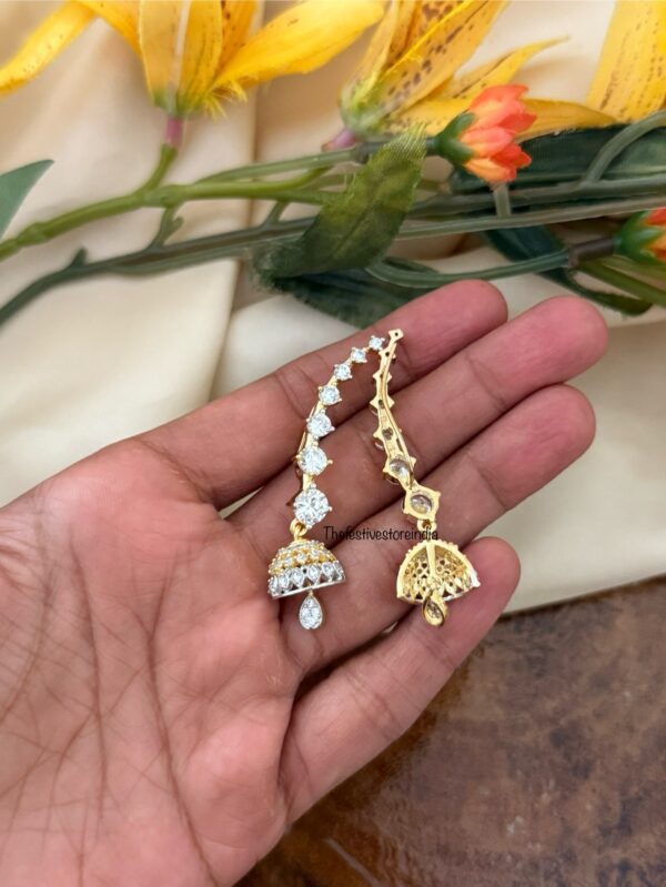 Minimalist AD jhumka earcuff 2