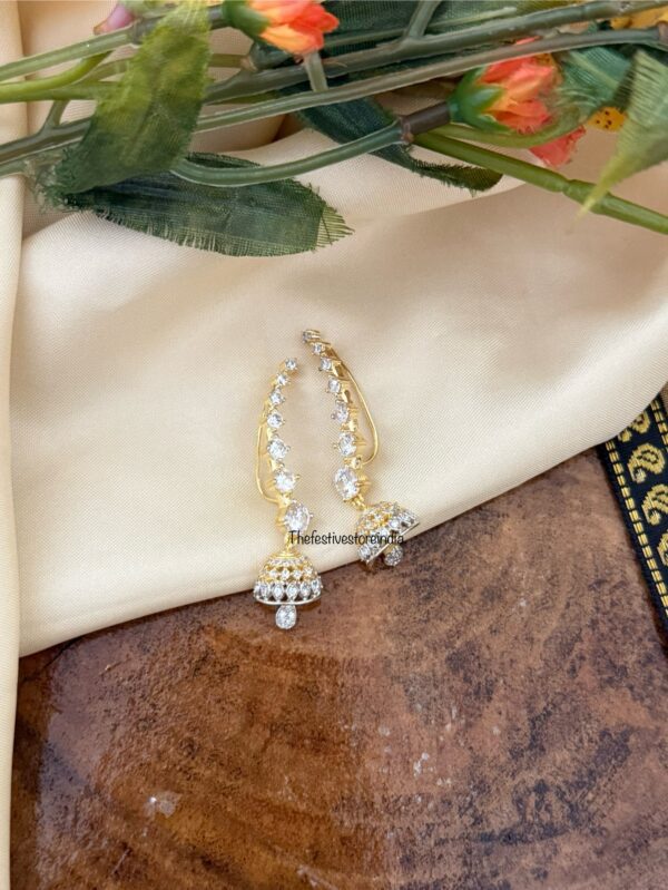 Minimalist AD jhumka earcuff 2