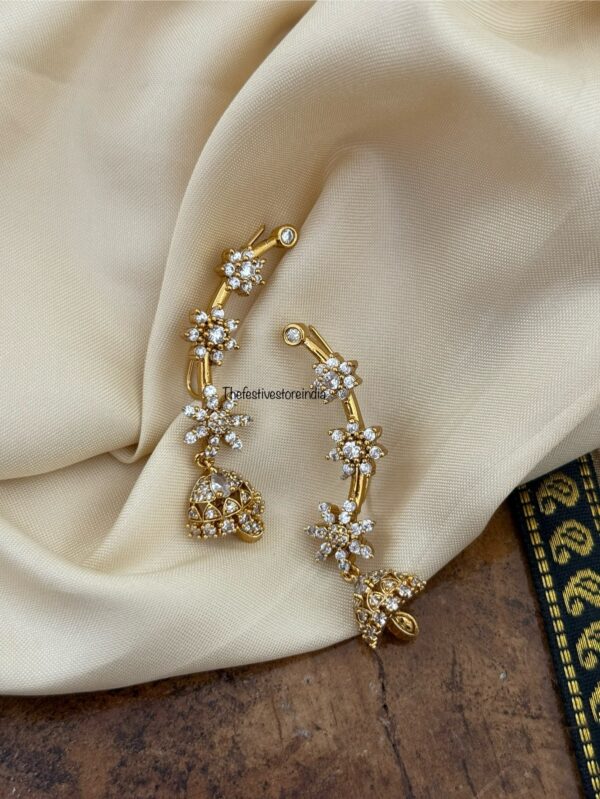 Minimalist AD jhumka earcuff 3