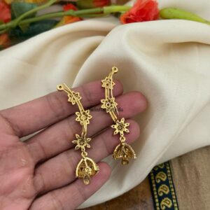 Minimalist AD jhumka earcuff 3