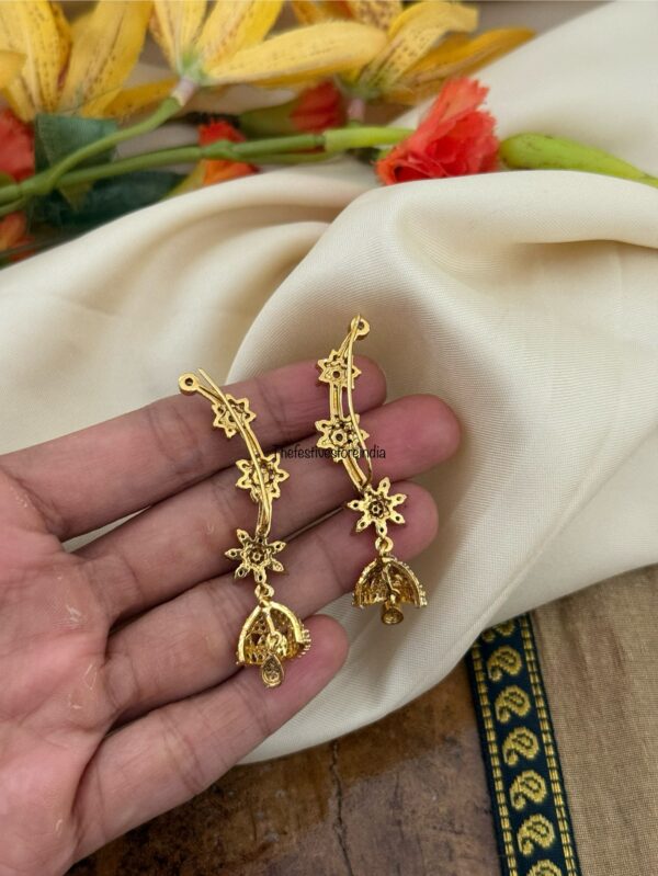 Minimalist AD jhumka earcuff 3